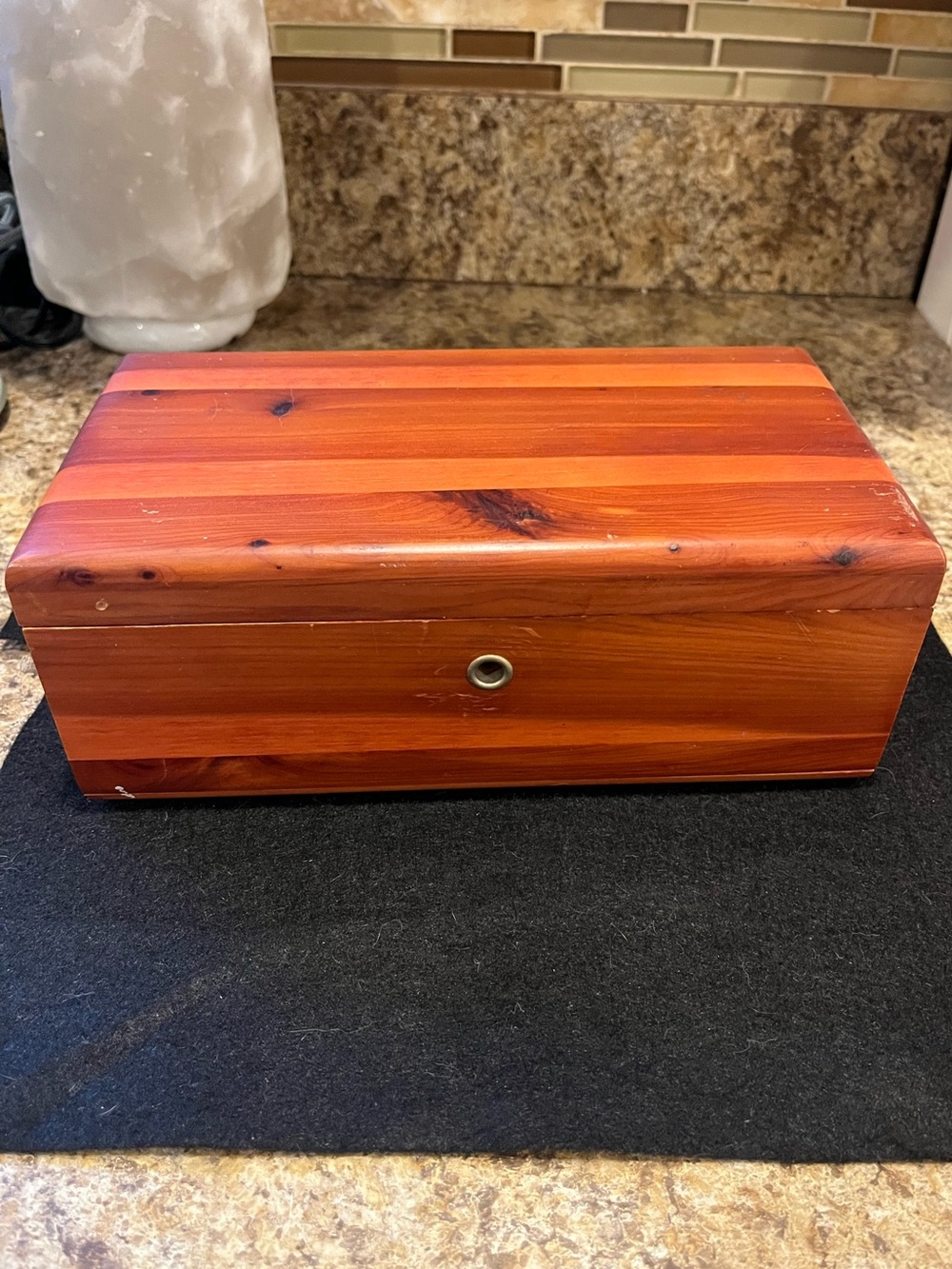 Vintage Lane Miniature Wooden Cedar Keepsake Box Chest